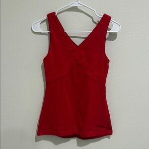Lululemon Athletica Red Tank Top